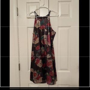 Sequin floral dress